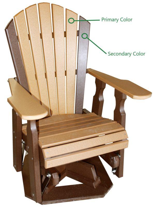 Polywood best sale glider chair