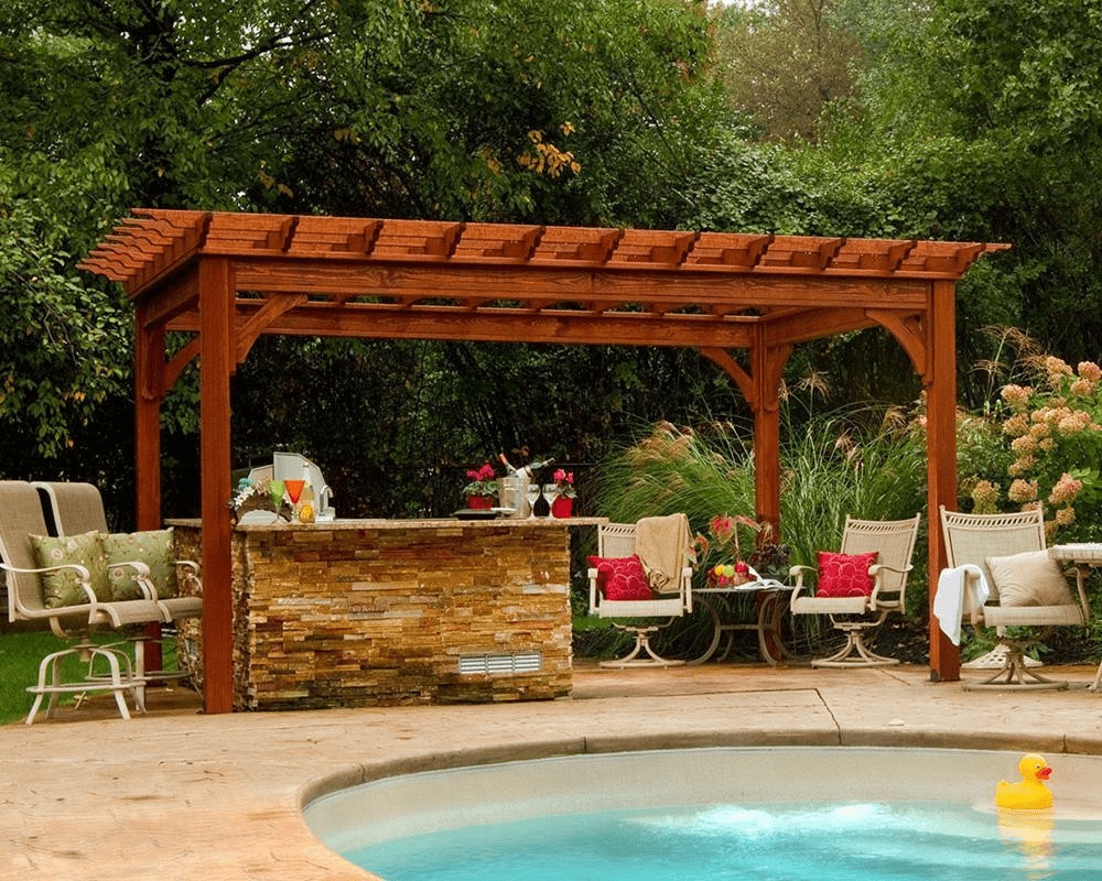 Outdoor wooden Pergola